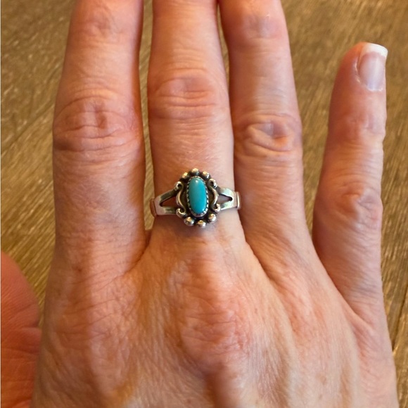 Sterling Silver Turquoise Ring, size 6 - Picture 7 of 7